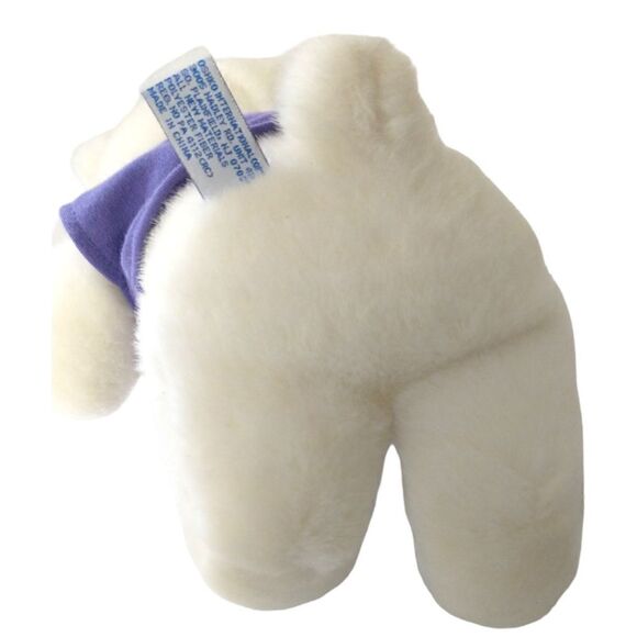 Happy Birthday Teddy Bear Plush Oshko Purple White Polar Stuffed Animal Soft Tag - Picture 12 of 16
